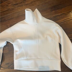 Calia Cream Turtleneck Mockneck scuba small
